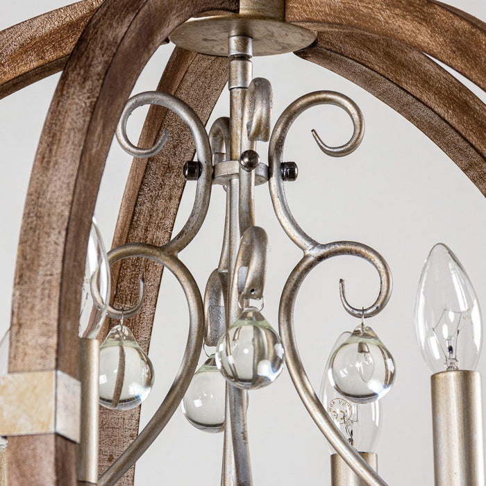Retha Brown 4-Light Caged Island Pendant Lights - Sweatfully