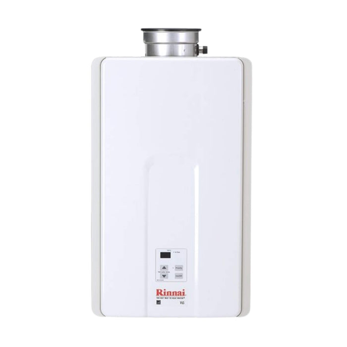 Rinnai HE 6.5 GPM  Residential Indoor High Efficiency Non Condensing Tankless Water Heater [351-V65IP] (SAK10853) - Sweatfully