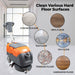 SUNMAX RT35 17" Walk-behind Floor Scrubber Machine, 19000 sqft/h, with Anti-Collision Wheel - Sweatfully