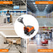 SUNMAX RT35 17" Walk-behind Floor Scrubber Machine, 19000 sqft/h, with Anti-Collision Wheel - Sweatfully