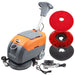 SUNMAX RT35 17" Walk-behind Floor Scrubber Machine, 19000 sqft/h, with Anti-Collision Wheel - Sweatfully