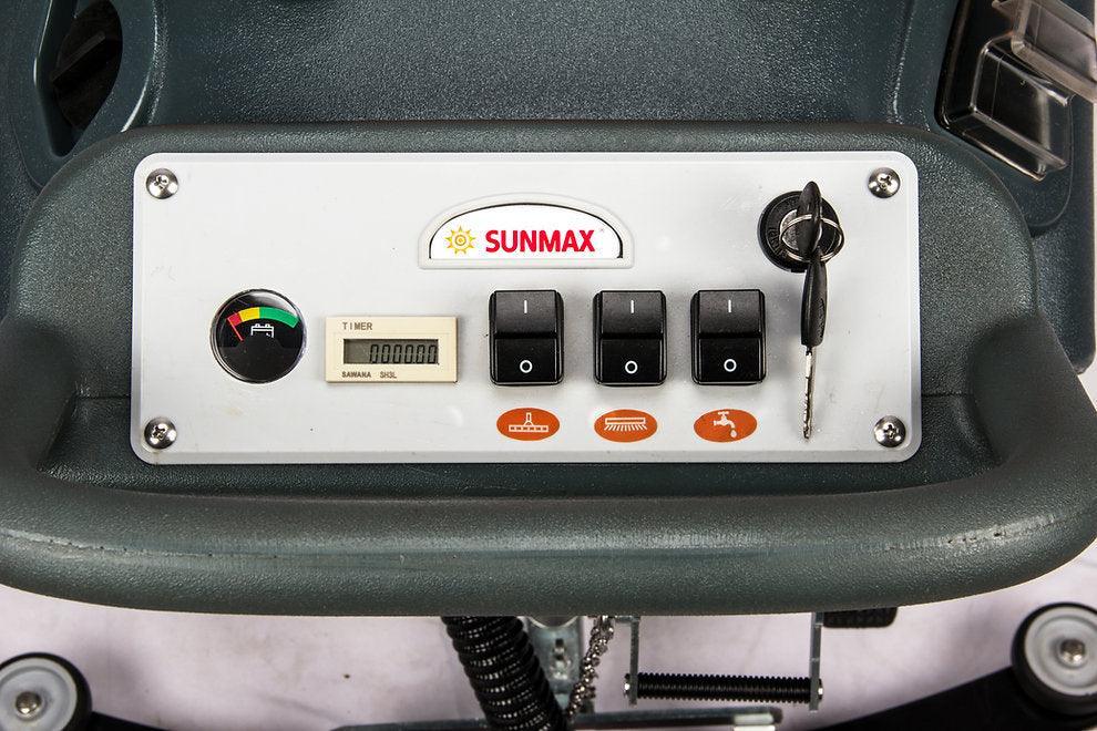 SUNMAX RT50+ 22" Battery Powered Automatic Floor Scrubber, Lithium Battery Power, 13.2 Water Tank, 30000 Sqft/H - Sweatfully