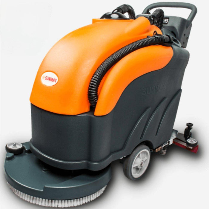 SUNMAX RT50+ 22" Battery Powered Automatic Floor Scrubber, Lithium Battery Power, 13.2 Water Tank, 30000 Sqft/H - Sweatfully