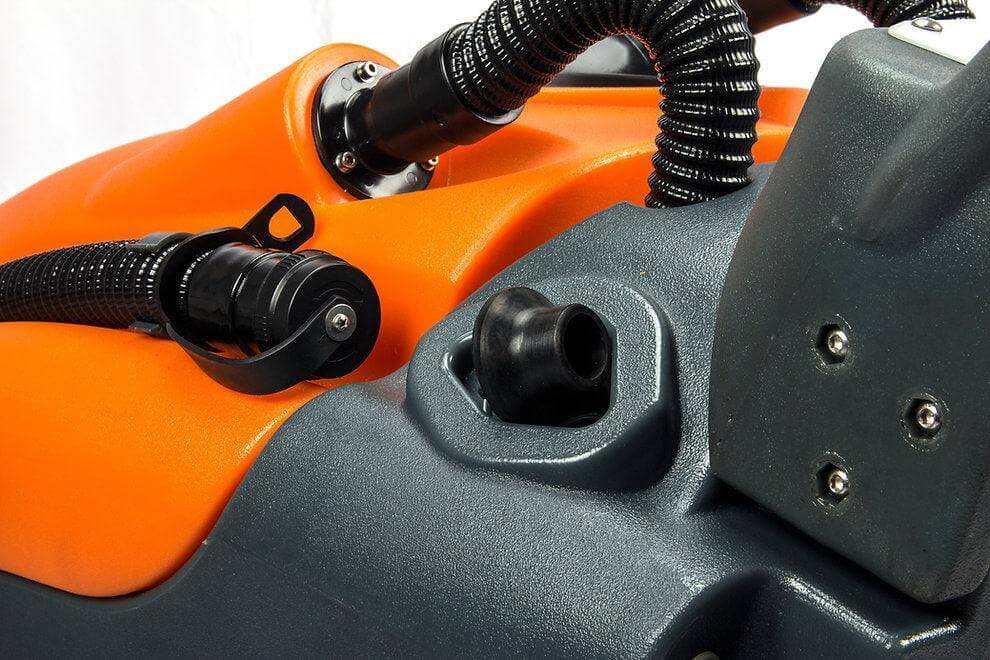 SUNMAX RT50 Battery Powered Walk-Behind Floor Scrubber, 22" Brush Cleaning Path, 30000 Sqft/h Efficiency - Sweatfully