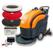 SUNMAX RT50 Battery Powered Walk-Behind Floor Scrubber, 22" Brush Cleaning Path, 30000 Sqft/h Efficiency - Sweatfully