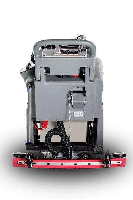 SUNMAX RT50 Battery Powered Walk-Behind Floor Scrubber, 22" Brush Cleaning Path, 30000 Sqft/h Efficiency - Sweatfully