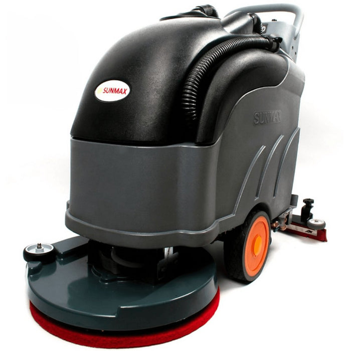 SUNMAX RT50D+ Self-Propelled Battery Powered Floor Scrubber Dryer, 22" Brush Cleaning Path, Lithium Battery - Sweatfully