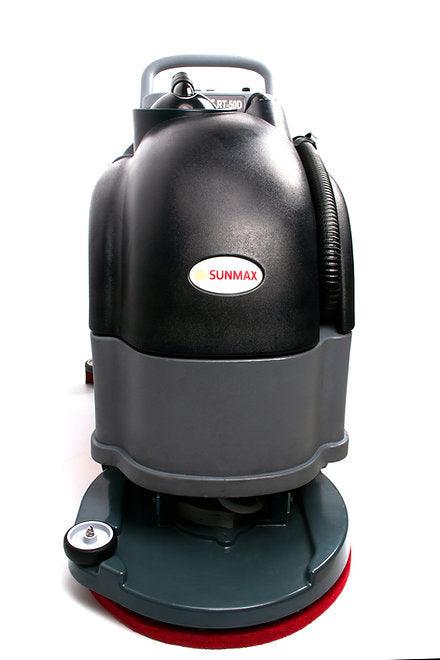 SUNMAX RT50D+ Self-Propelled Battery Powered Floor Scrubber Dryer, 22" Brush Cleaning Path, Lithium Battery - Sweatfully
