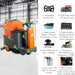 SUNMAX RT70 Ride-On Floor Scrubber Machine, 22" Brush Cleaning Path, 48000 Sqft/h Efficiency - Sweatfully