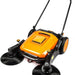 SUNMAX RT980S 38" Manual Push Powered Floor Sweeper, Triple Brooms, 38000 Sqft/h Efficiency - Sweatfully