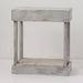 Rustic Wood Square Side Table with Shelf - Sweatfully