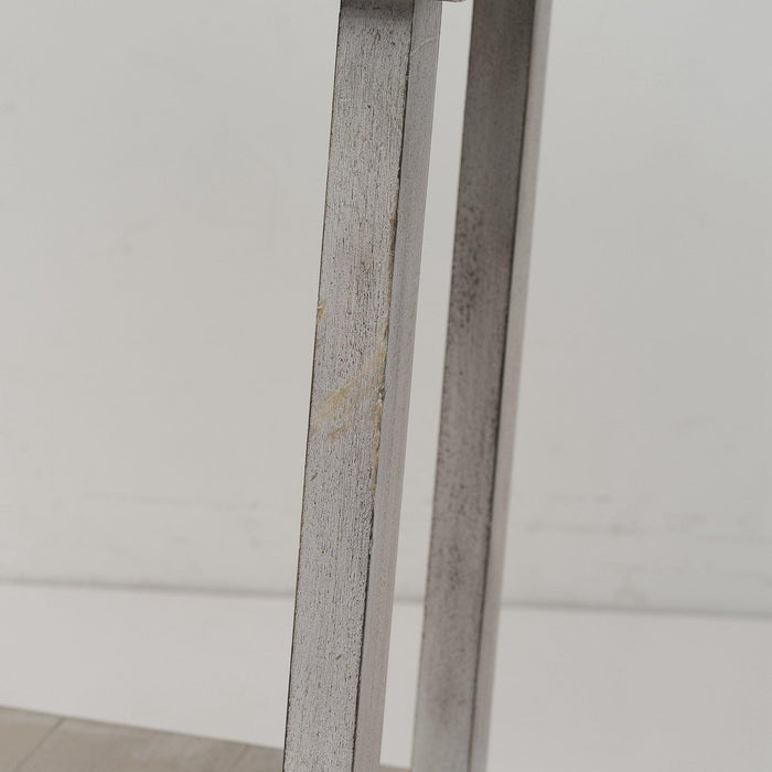 Rustic Wood Square Side Table with Shelf - Sweatfully