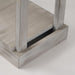 Rustic Wood Square Side Table with Shelf - Sweatfully