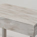 Rustic Wood Square Side Table with Shelf - Sweatfully