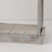Rustic Wood Square Side Table with Shelf - Sweatfully