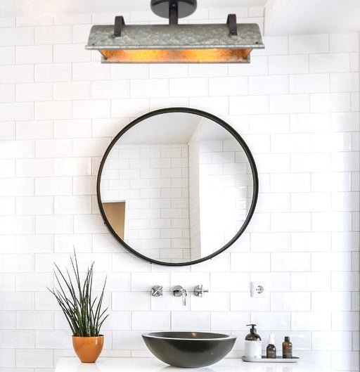 Galvanized Metal Ceiling Light - Sweatfully