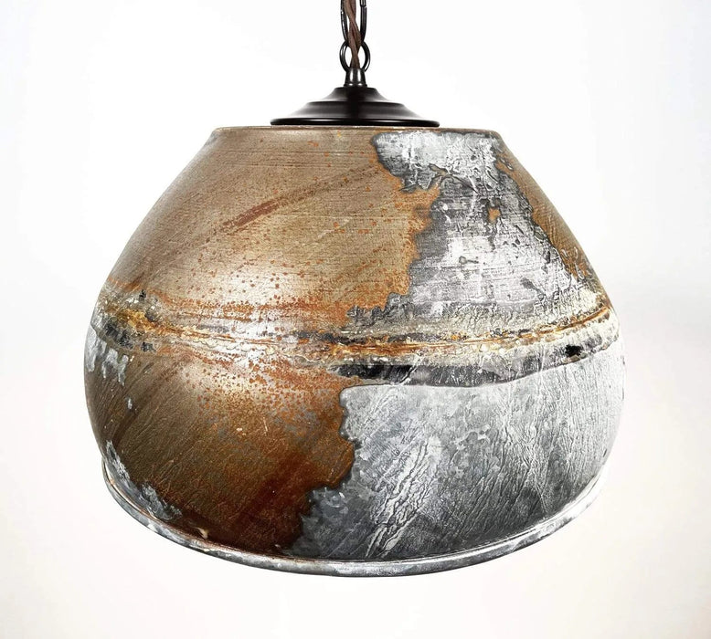 Large Rustic Bucket Chandelier Light - Sweatfully