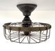 Rustic Industrial Cage Ceiling Light Fixture - Sweatfully