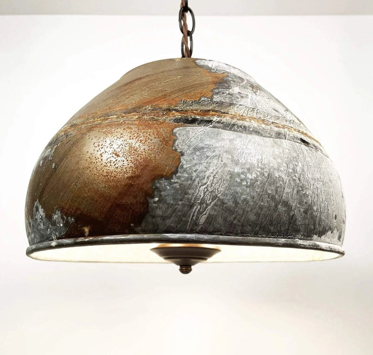 Large Rustic Bucket Chandelier Light - Sweatfully