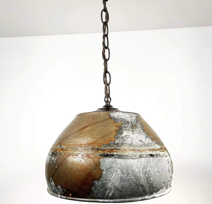 Large Rustic Bucket Chandelier Light - Sweatfully