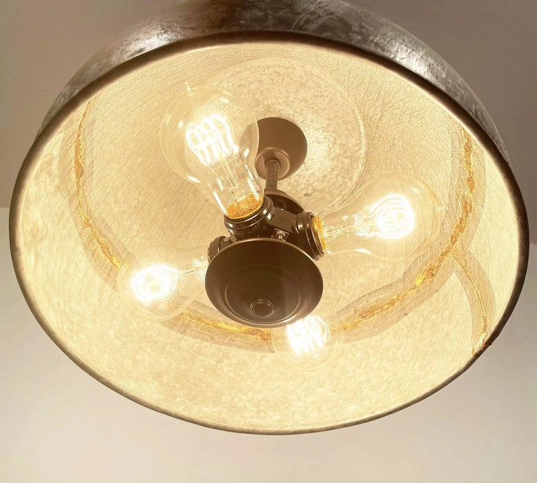 Large Rustic Bucket Chandelier Light - Sweatfully