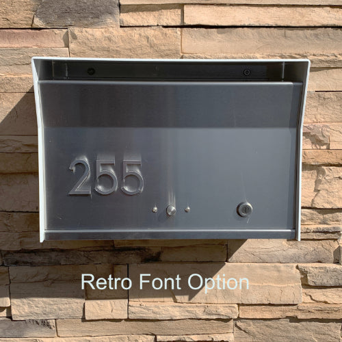 RetroBox Locking Wall Mount Mailbox in ARCTIC WHITE - Sweatfully