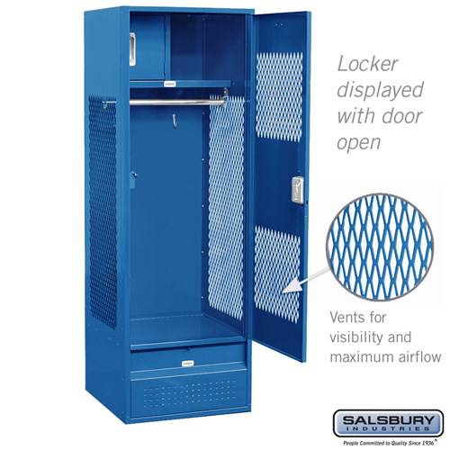 Salsbury 24" Wide Vented Gear Metal Locker - 6 Feet High - 24 Inches Deep