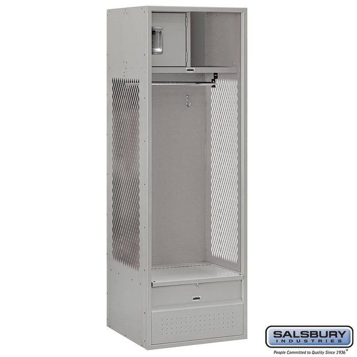 Salsbury 24" Wide Open Access Metal Locker - 6 Feet High - 24 Inches Deep