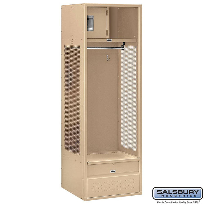 Salsbury 24" Wide Open Access Metal Locker - 6 Feet High - 24 Inches Deep