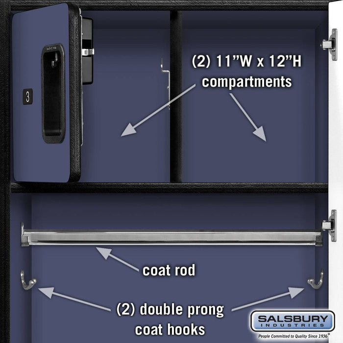 Salsbury 24" Wide Designer Wood Gear Locker - 6 Feet High - 24 Inches Deep