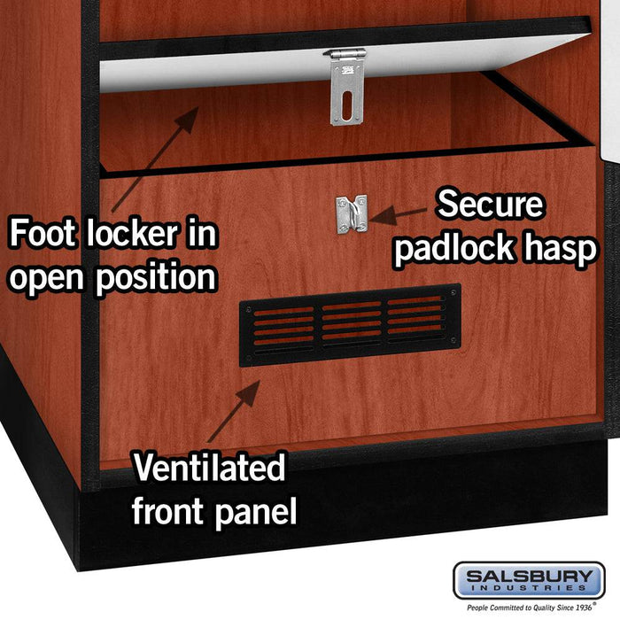 Salsbury 24" Wide Designer Wood Gear Locker - 6 Feet High - 24 Inches Deep