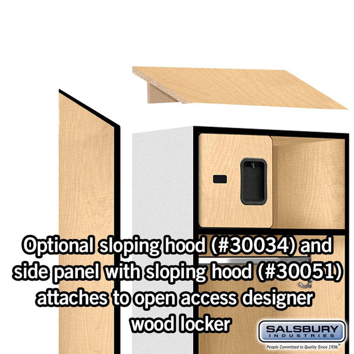 Salsbury 24" Wide Designer Wood Open Access Locker - 6 Feet High - 18 Inches Deep