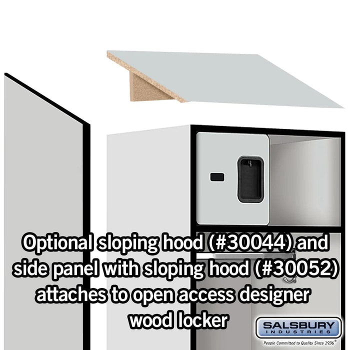 Salsbury 24" Wide Designer Wood Open Access Locker - 6 Feet High - 24 Inches Deep