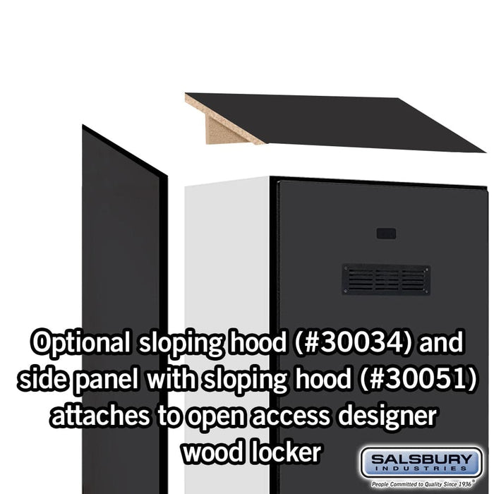 Salsbury Sloping Hood - for Open Access Designer Locker and Designer Gear Locker - 18 Inches Deep