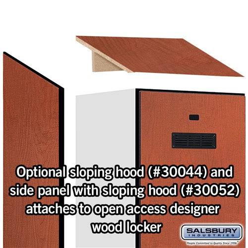 Salsbury Sloping Hood - for Open Access Designer Locker and Designer Gear Locker - 24 Inches Deep