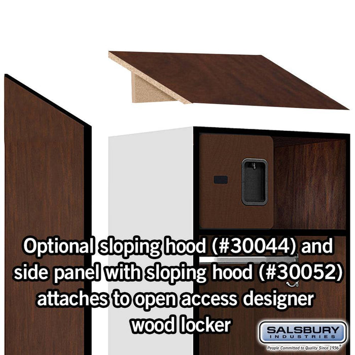 Salsbury Sloping Hood - for Open Access Designer Locker and Designer Gear Locker - 24 Inches Deep