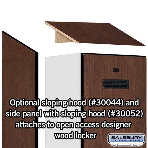 Salsbury Sloping Hood - for Open Access Designer Locker and Designer Gear Locker - 24 Inches Deep