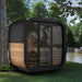 SaunaLife Model CL4G 3-Person Cube-Series Luxury Wooden Outdoor Home Sauna Kit [SL-MODELCL4G] (SAK92610) - Sweatfully