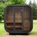 SaunaLife Model CL4G 3-Person Cube-Series Luxury Wooden Outdoor Home Sauna Kit [SL-MODELCL4G] (SAK92610) - Sweatfully
