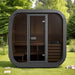 SaunaLife Model CL5G 4-Person Cube-Series Luxury Wooden Outdoor Home Sauna Kit [SL-MODELCL5G] (SAK91835) - Sweatfully