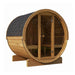 SaunaLife Model E7G Ergo Series 4-Person Outdoor Sauna Barrel With Glass Front [SL-MODELE7G] (SAK81934) - Sweatfully