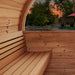 SaunaLife Model E8W Ergo Series 6-Person Outdoor Thermo-Spruce Sauna Barrel [SL-MODELE8W] (SAK92573) - Sweatfully