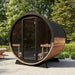 SaunaLife Model EE8G Ergo Series 6-Person Outdoor Sauna Barrel With Tempered Glass Front [SL-MODELEE8G] (SAK95812) - Sweatfully