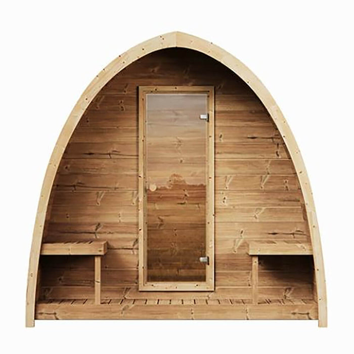 SaunaLife Model G3 Garden-Series Luxury Wooden Outdoor Home Sauna Kit [SL-MODELG3] (SAK94768) - Sweatfully