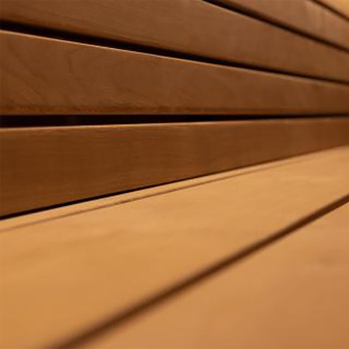 SaunaLife Model G7 6-Person Pre-Assembled Luxury Outdoor Home Sauna With Thermo-Pine Exterior Cladding [SL-MODELG7] (SAK57193) - Sweatfully