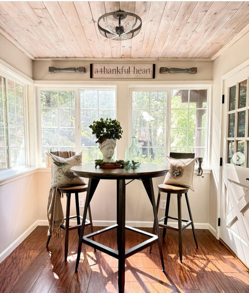 Industrial Farmhouse Screen Flush Mount Ceiling Light - Sweatfully