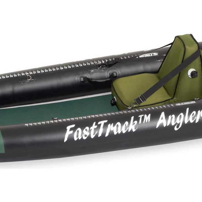 Sea Eagle 385FTA FastTrack 2 Persons Angler Inflatable Hunter Green Fishing Kayak, 12FT [385FTA] (SAK80139) - Sweatfully
