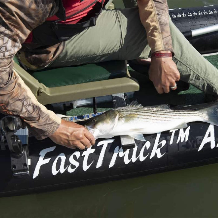 Sea Eagle 385FTA FastTrack 2 Persons Angler Inflatable Hunter Green Fishing Kayak, 12FT [385FTA] (SAK80139) - Sweatfully