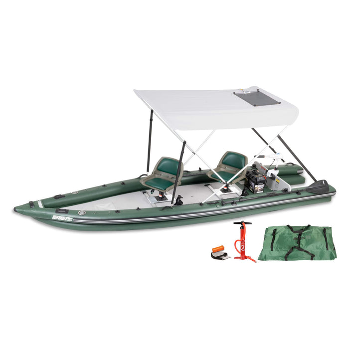 Sea Eagle Boats FSK16K FishSkiff™ Inflatable Fishing Boat, 16FT (SAK57351) - Sweatfully