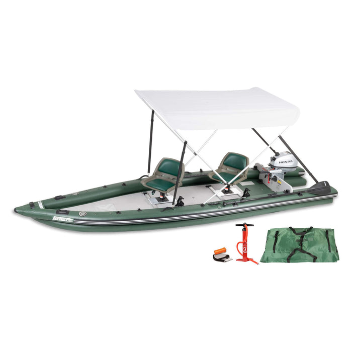 Sea Eagle Boats FSK16K FishSkiff™ Inflatable Fishing Boat, 16FT (SAK57351) - Sweatfully